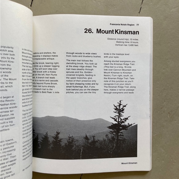 Vintage Fifty Hikes New Hampshire Mount Washington White Mountains Hiking - Picture 4 of 13
